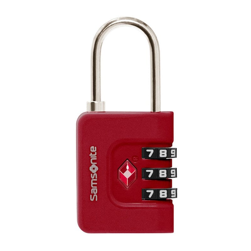 Samsonite TA Revolution Combilock 3 Dial TSA Red