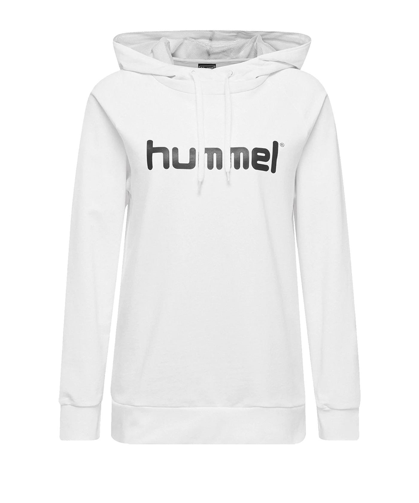 Hummel Cotton Logo Hoody Damen Weiss F9001
