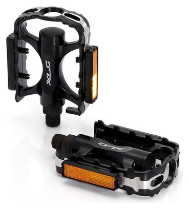Paires de Pédales Plates XLC PD-M02 Aluminium Noir