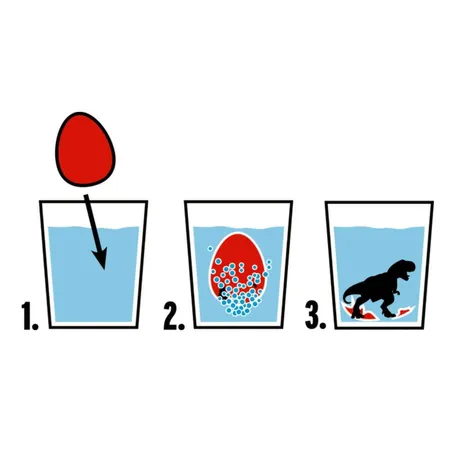 Die Spiegelburg Sprudel-Bomben T-Rex World, 1 Stück, sortiert