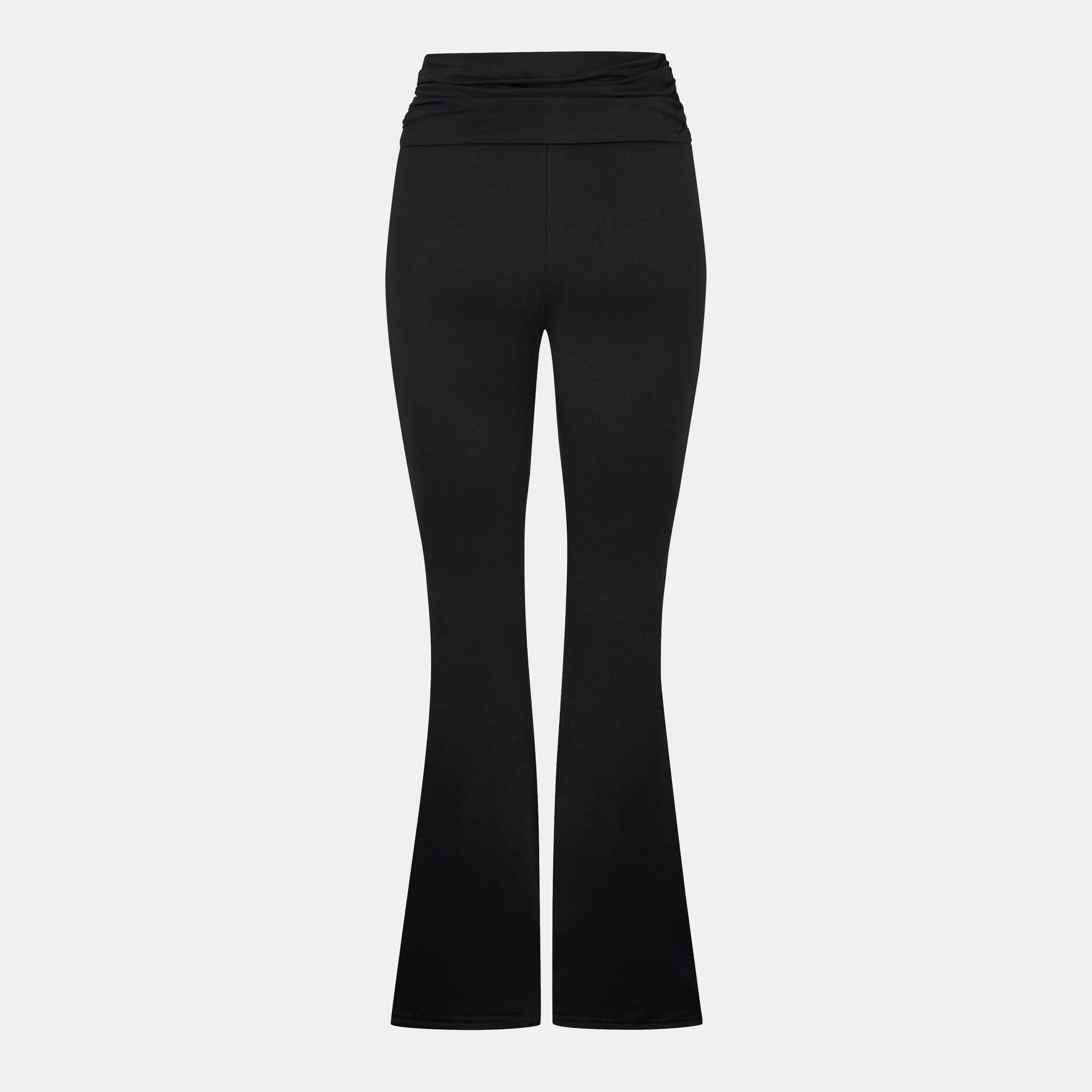Missy Empire Fold Over Flared Yoga Pants