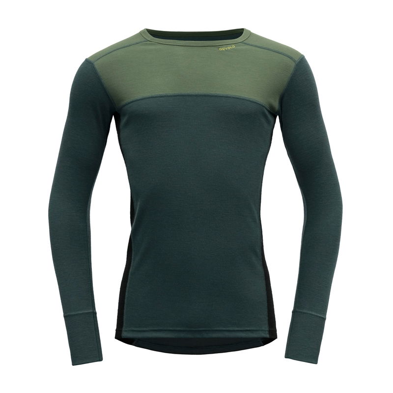 Devold Lauparen Merino 190 trøje, herre (Forest Woods Black) - Spejder Sport