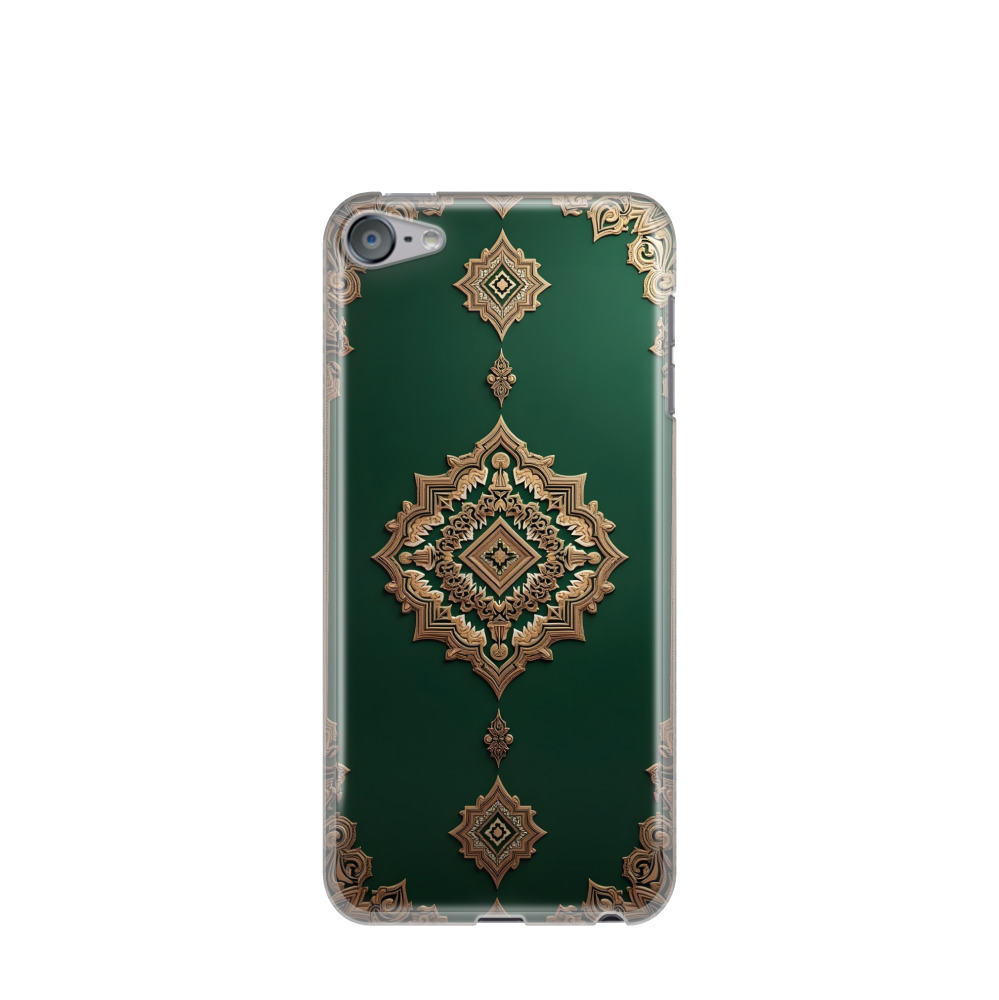 iPod Touch 7G Gummi Hülle Orientalische Pracht - Grün