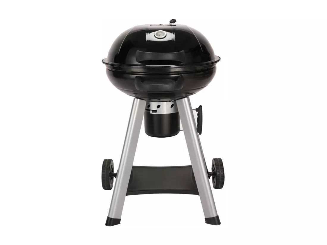Barbecue sphérique au charbon de bois avec couvercle rabattable