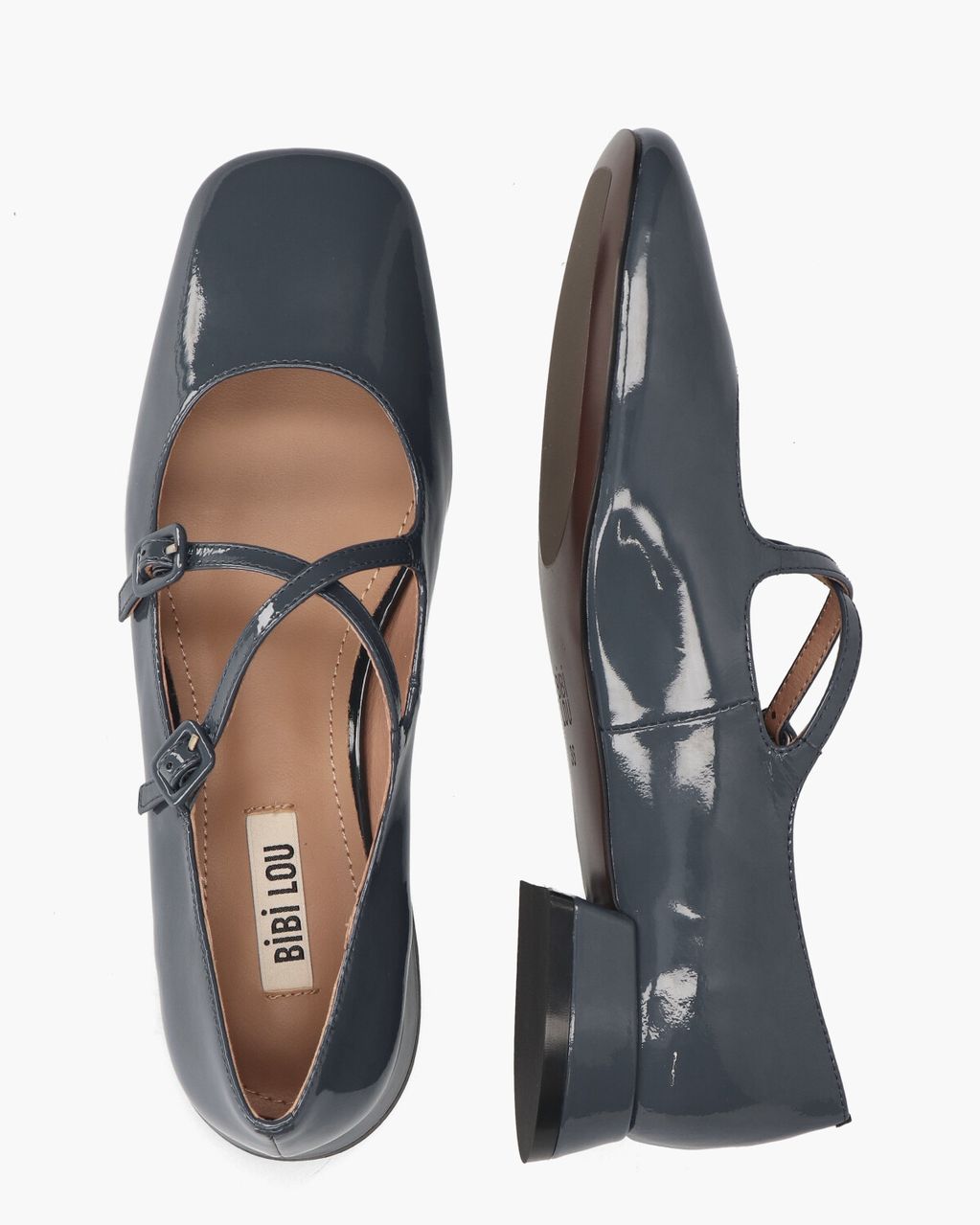 Bibi Lou Cardiff Grijsblauw Damesloafers