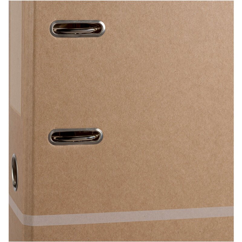 Classeur à levier cartonné Oxford Touareg A4 maxi - Dos 7,5 cm beige