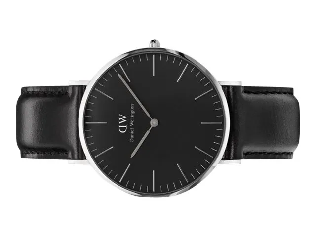 Daniel Wellington Classic Black Sheffield - Armbåndsur - kvarts - analog - sølv - sort
