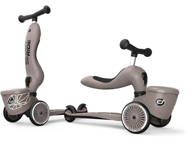 Scoot and Ride Scooter Brown lines Braun Scooter mit Sitz