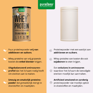 Purasana Wei Proteine 73% Vanille Poeder 400GR