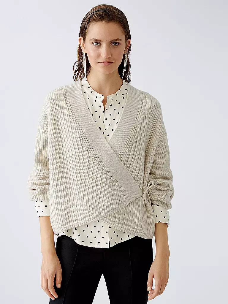 OUÍ Strickjacke creme
