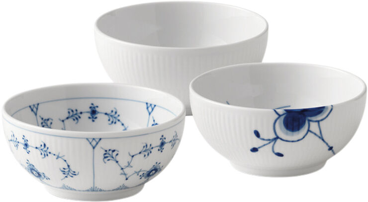 Royal Copenhagen Gift with History Mix Skåle 47cl 3 stk. Hvid