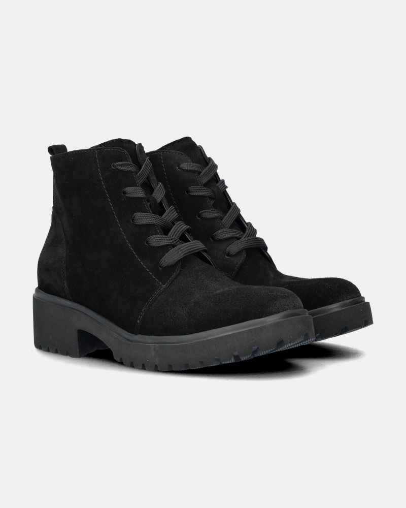 Waldläufer Luise Veterboots  - zwart