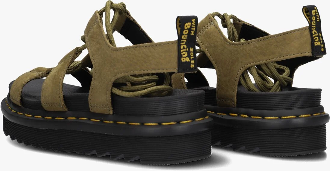 DR MARTENS groene dr martens sandalen nartilla
