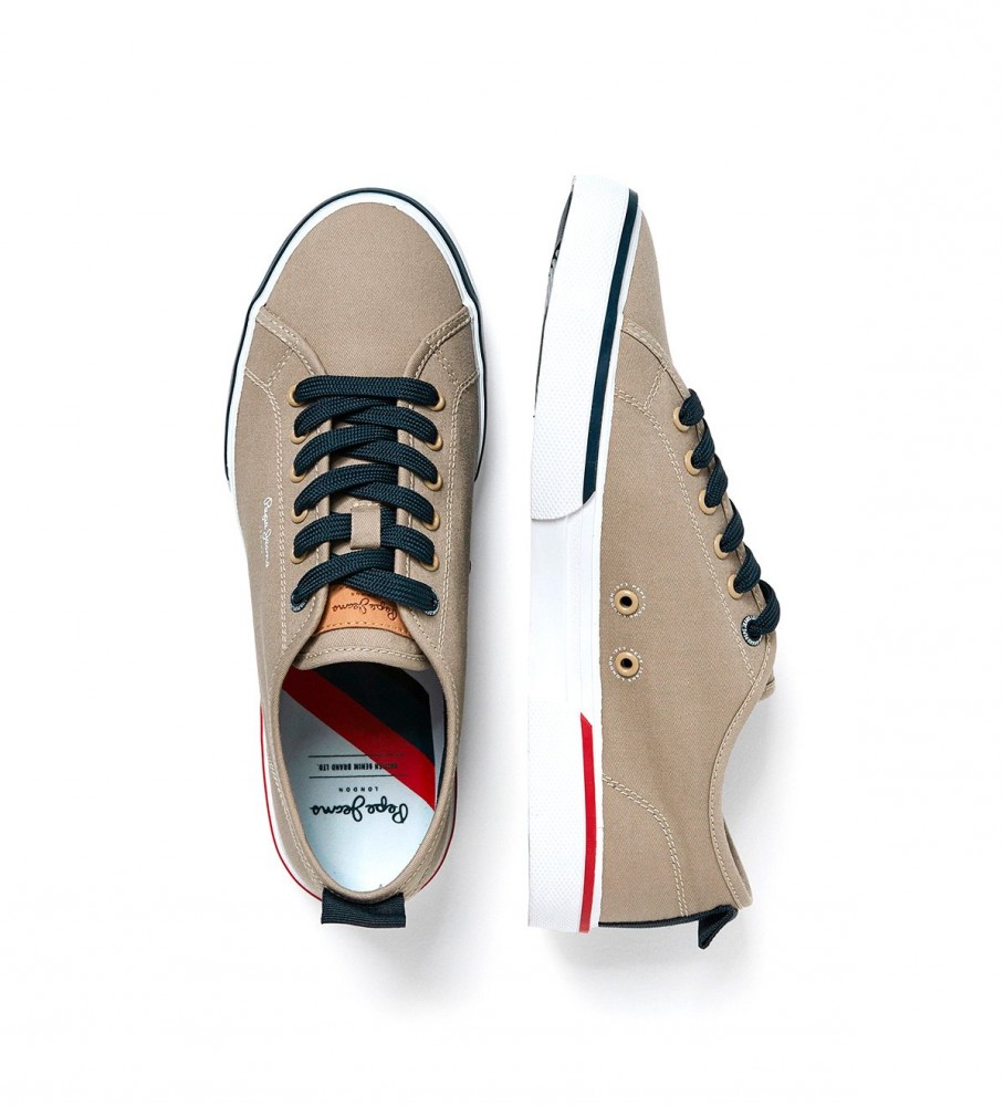 Tênis retrô marrom Pepe Jeans Kenton
