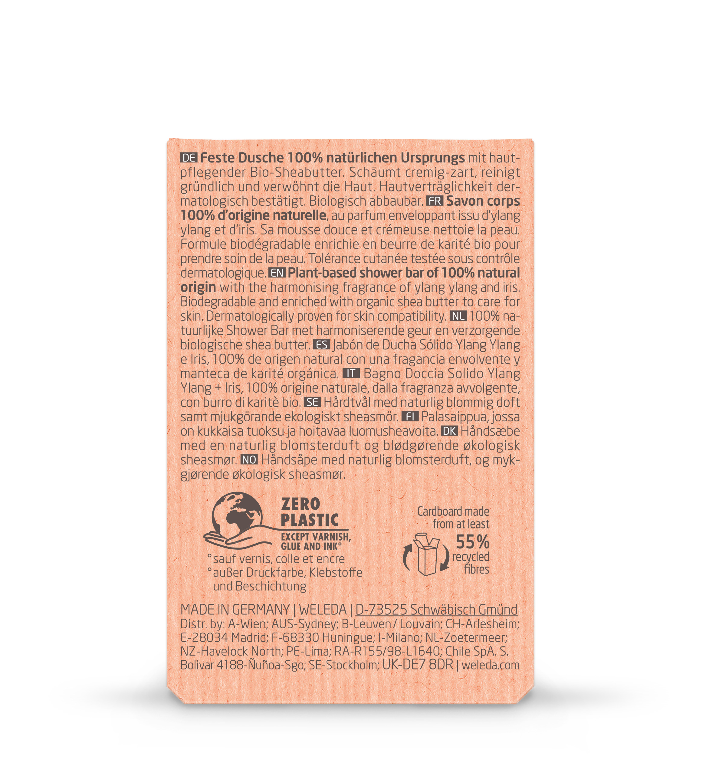 Weleda Feste Duschpflege<br>75 g, fest, Ylang Ylang Iris