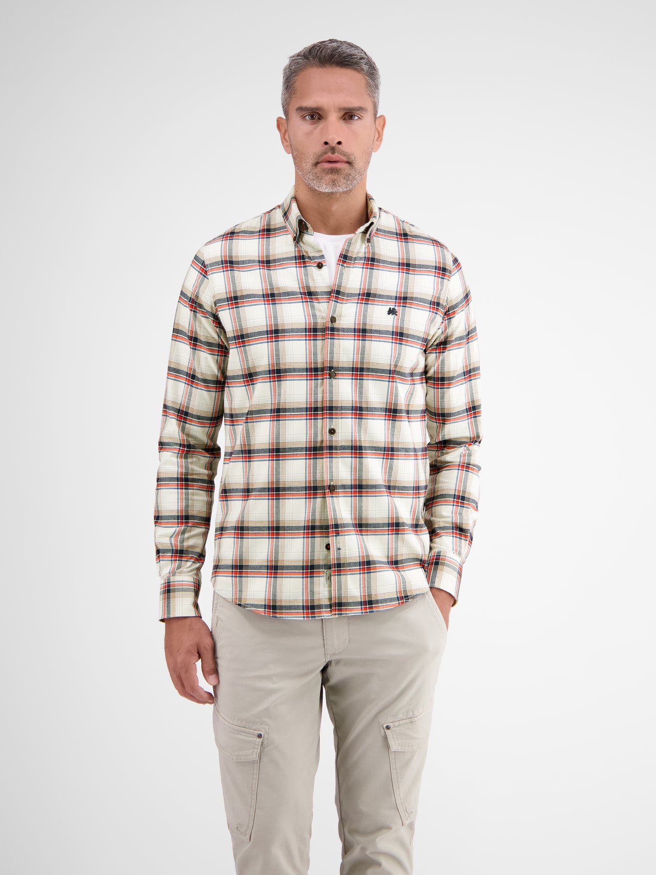Langarmhemd. BIG FLANNELCHECK