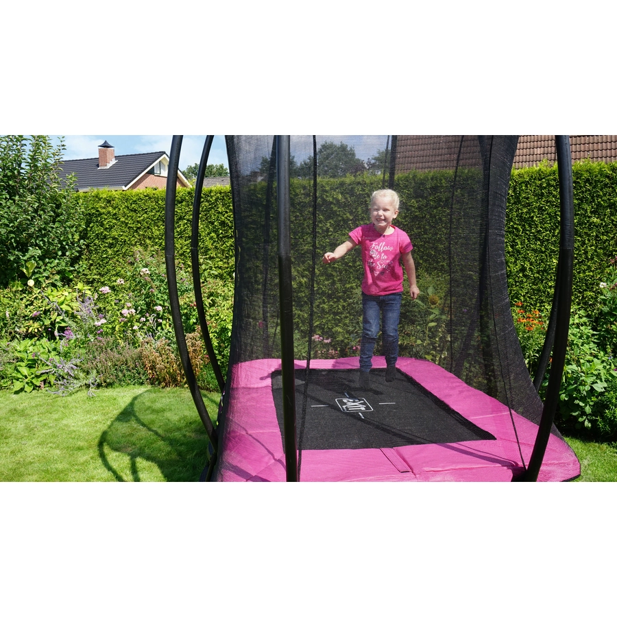 EXIT Silhouette Trampolin 153 x 214 cm, rosa