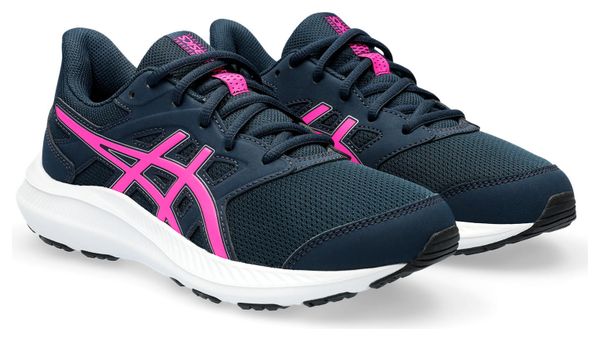Chaussures Running Asics Jolt 4 GS Bleu/Rose Enfant