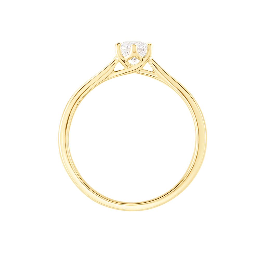 Bague Solitaire Athena Or Jaune Diamant
