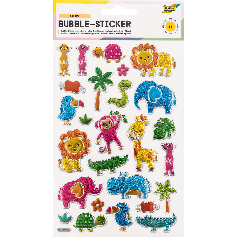 Folia Bubble-Sticker, Safari