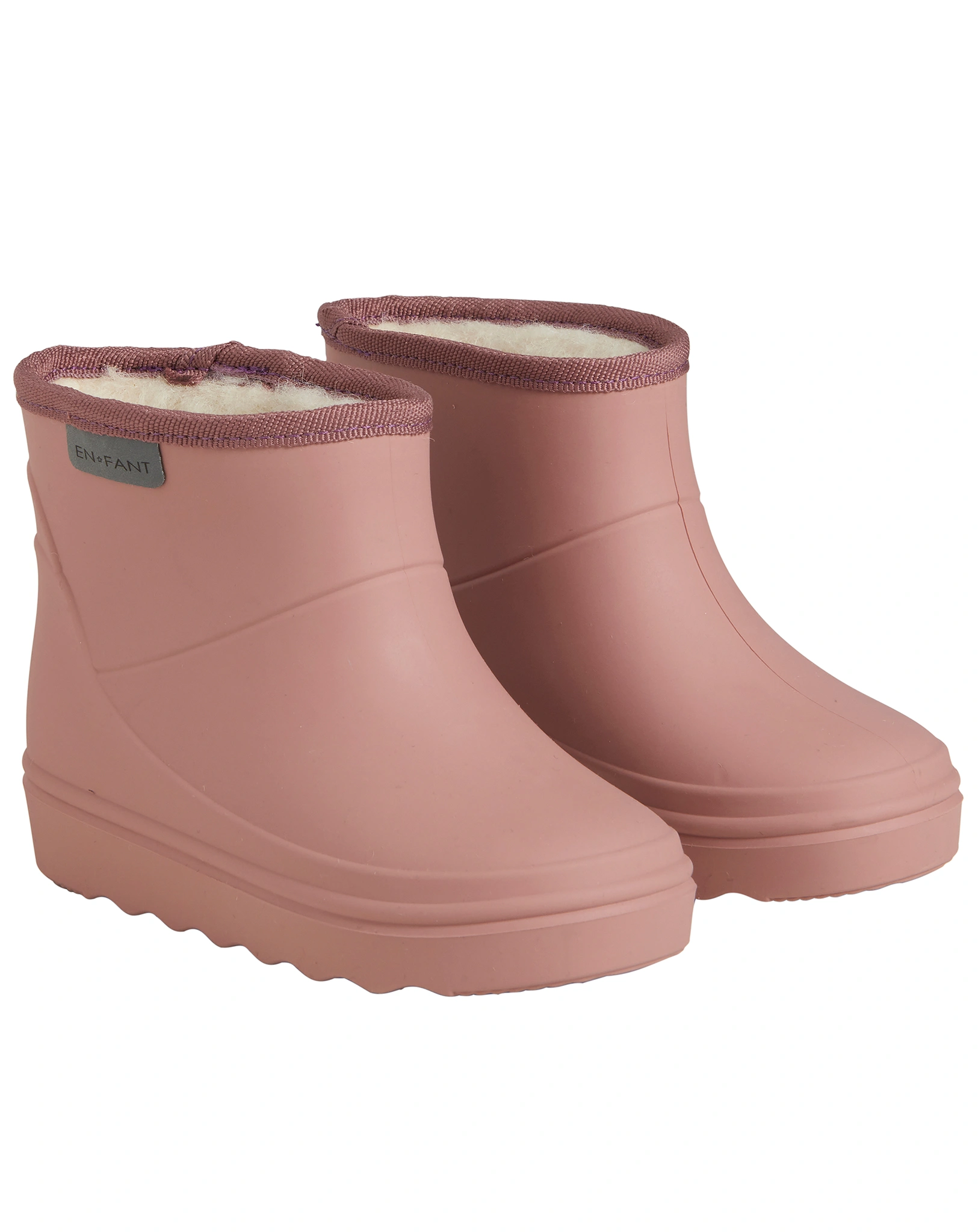 Thermo-Gummistiefel SOLID kurz in old rose