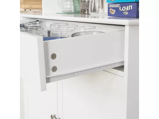 Desserte Cuisine Commode Meuble de Rangement Cuisine Buffet, FSB26-W