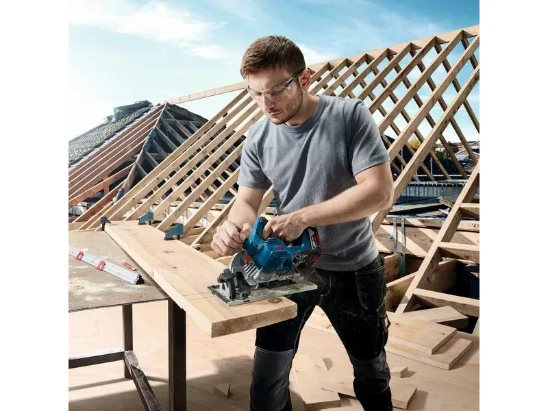 Bosch GKS 185-LI, Træ, Sort, Blå, Grå, Børstefri, 16,5 cm, 5000 rpm, 5,7 cm - SOLO