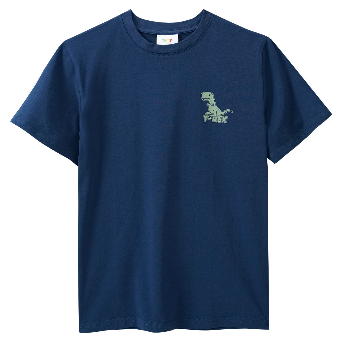 Famy 3 Jungen T-Shirts mit Dino-Prints salbei / hellgrün / blau