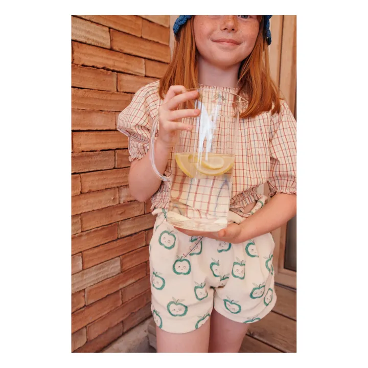 Emile et Ida Blouse Brodée Carreaux | Vanille