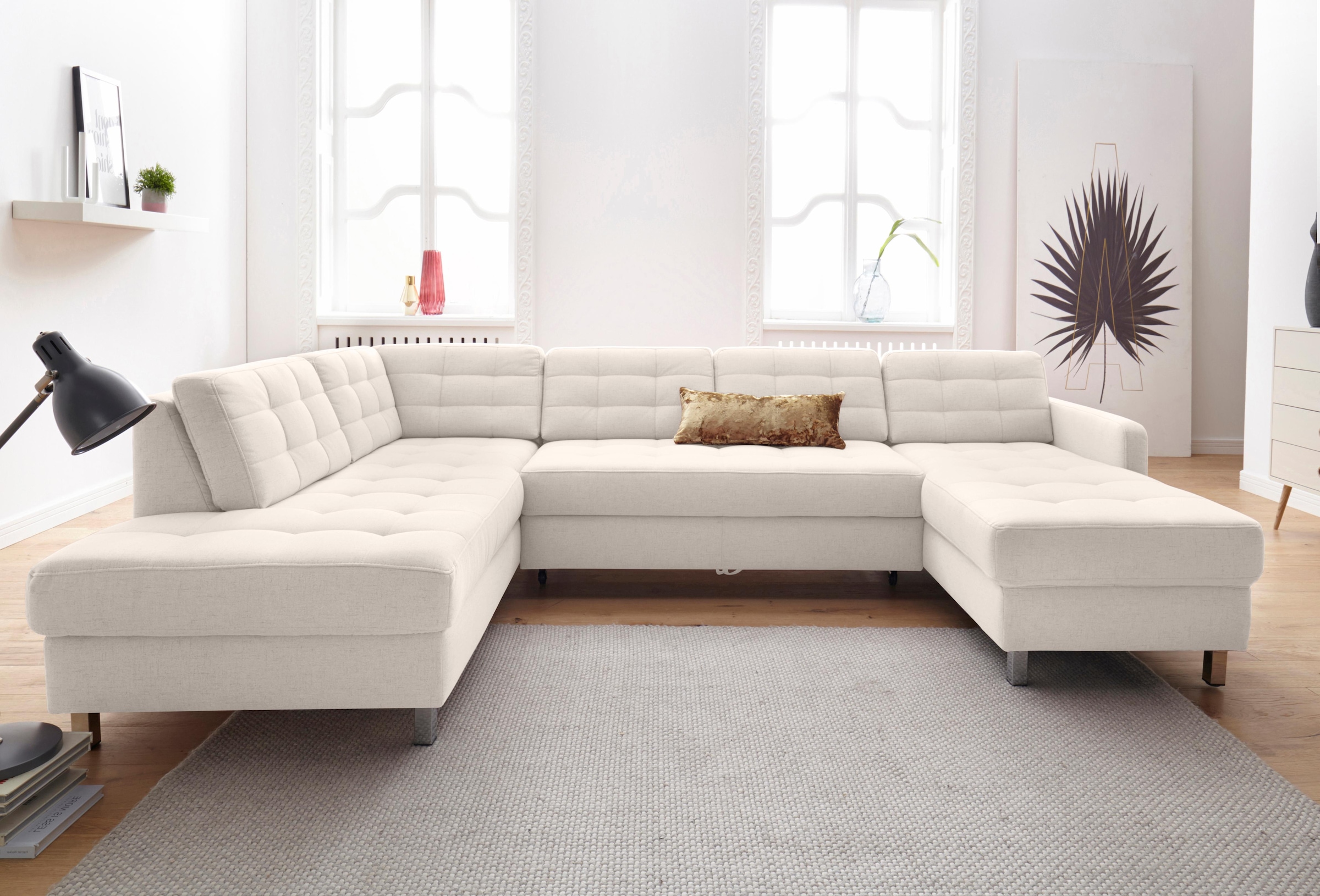 sit&more Wohnlandschaft »Picasso U-Form« wahlweise mit Bettfunktion und Bettkasten