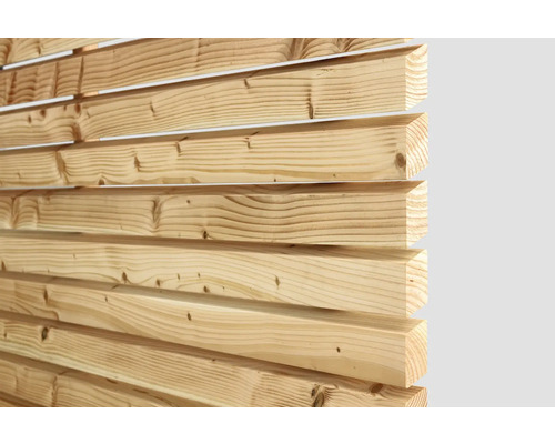 Ruitvormige lariksstrook 21 x 65 x 4000 mm
