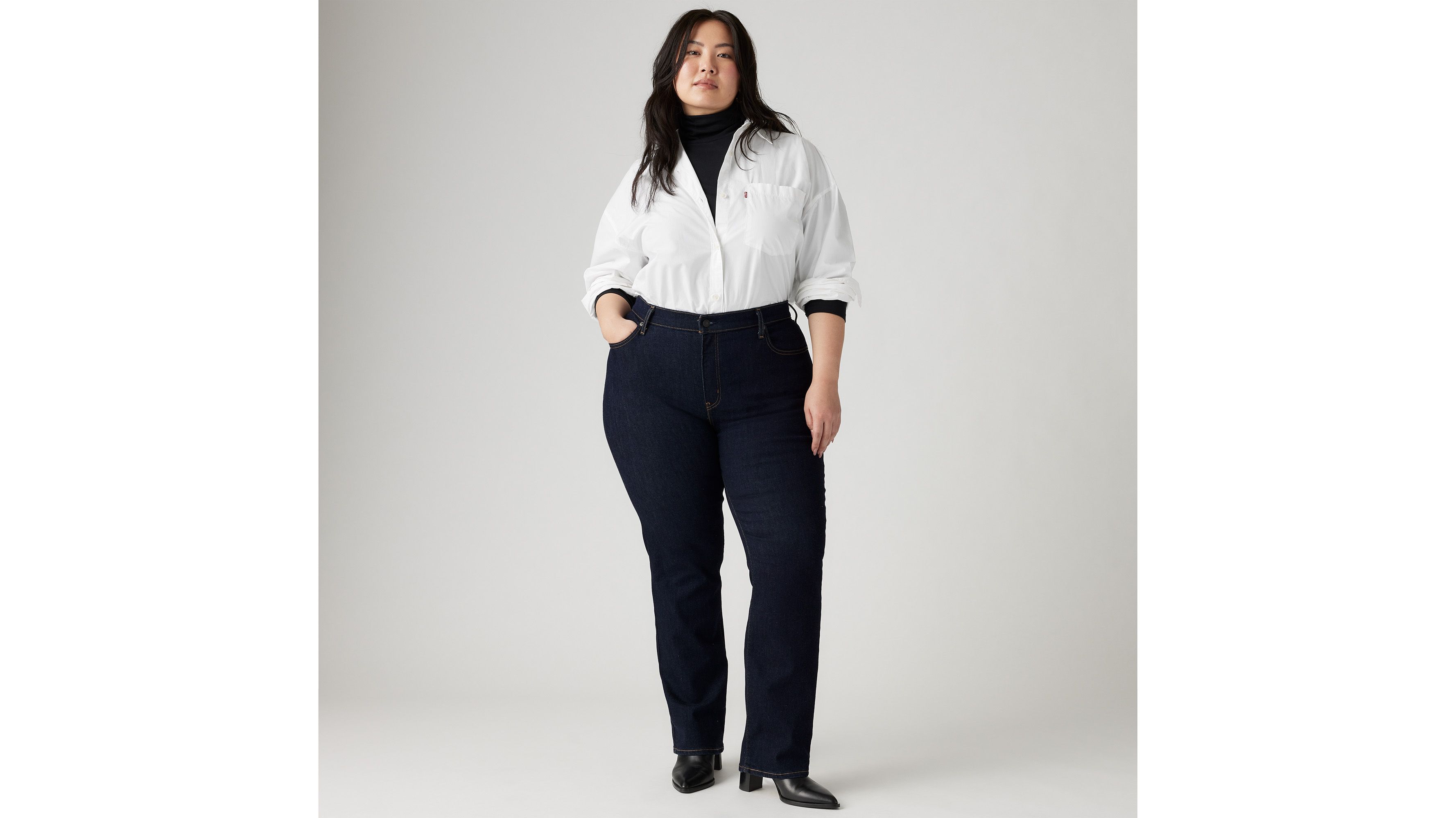 Jean droit 724™ à taille haute (grandes tailles) - Dark Indigo Rinse - Bleu