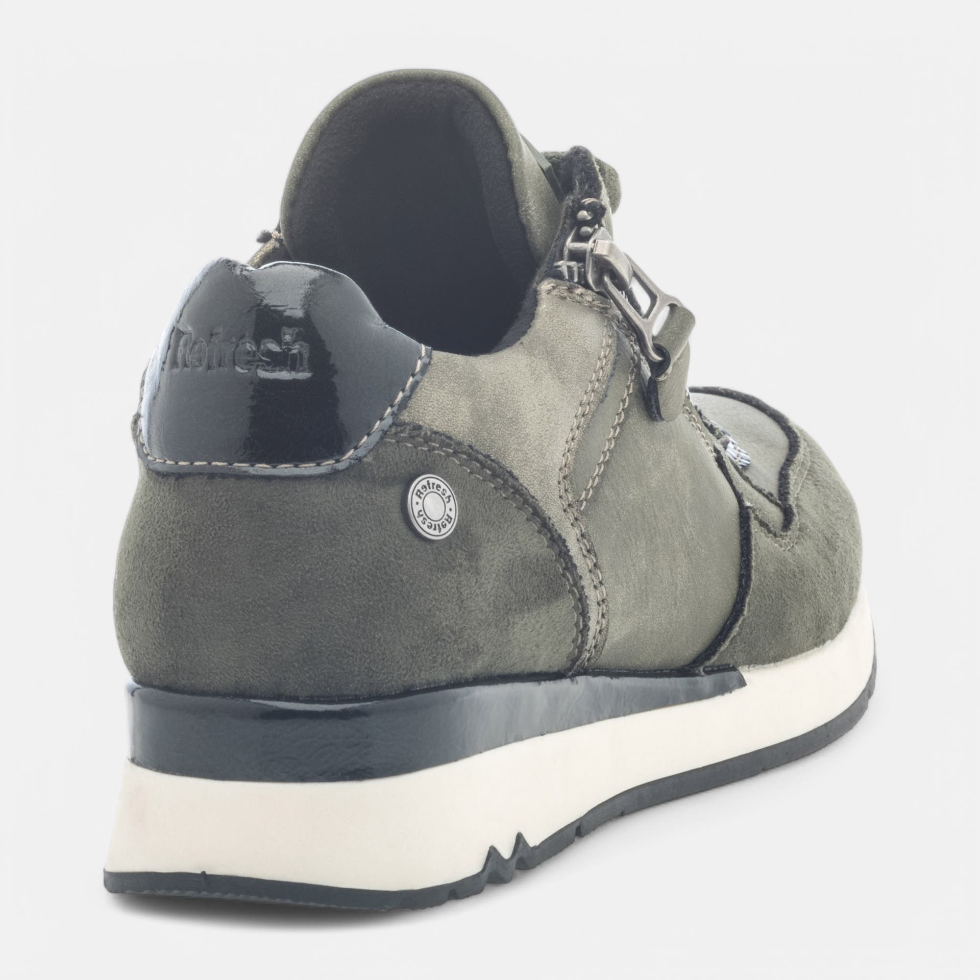 Baskets basses Femme kaki