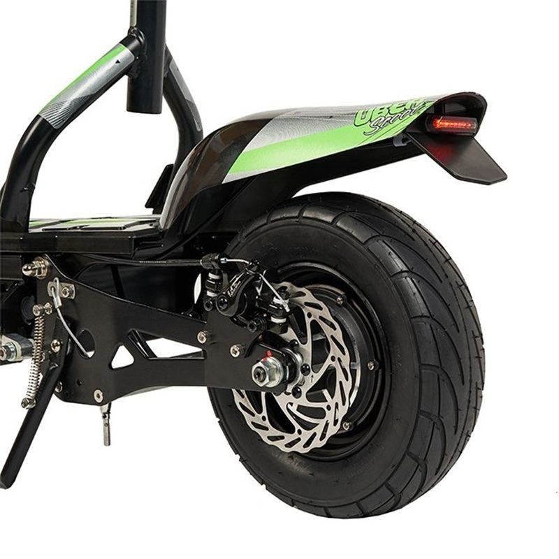 Patinete elétrico de 300 W com assento, dobrável e ecológico.