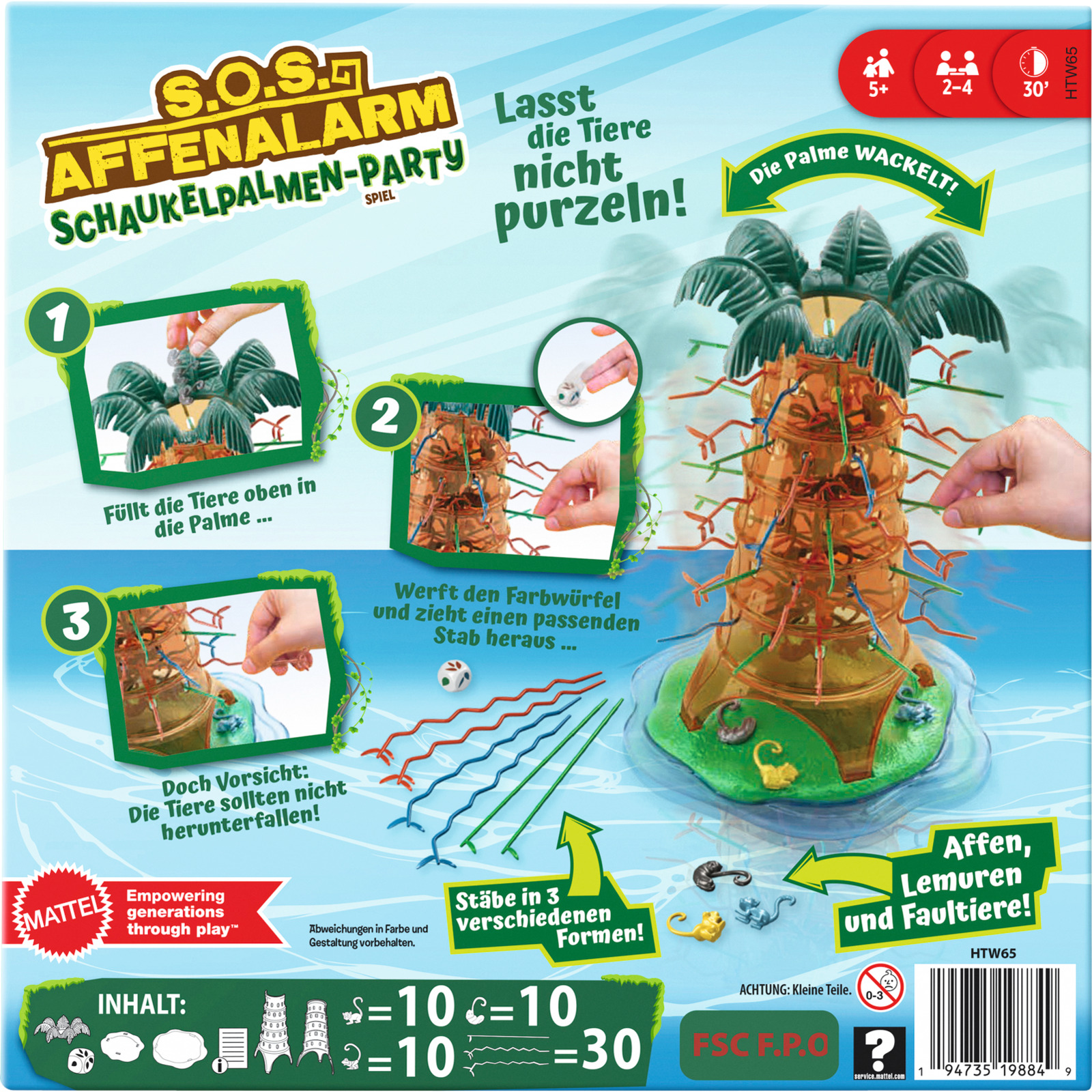 S.O.S. Affenalarm Schaukelpalmen-Party