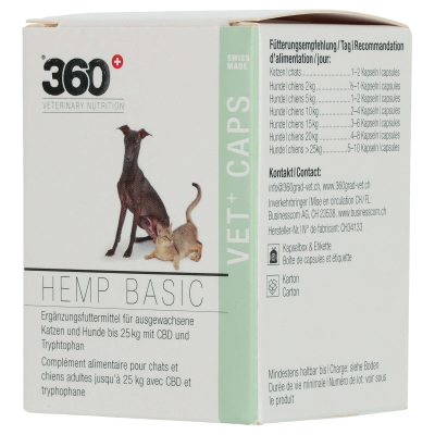 360° VN Pet Hemp Caps Basic Strength 90 Kapseln