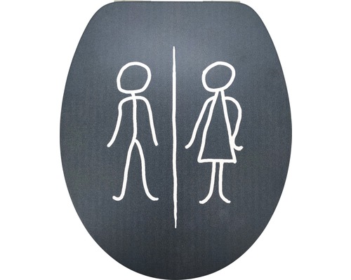 form&style toiletzitting voor dames en heren, matte afwerking, met soft-close mechanisme