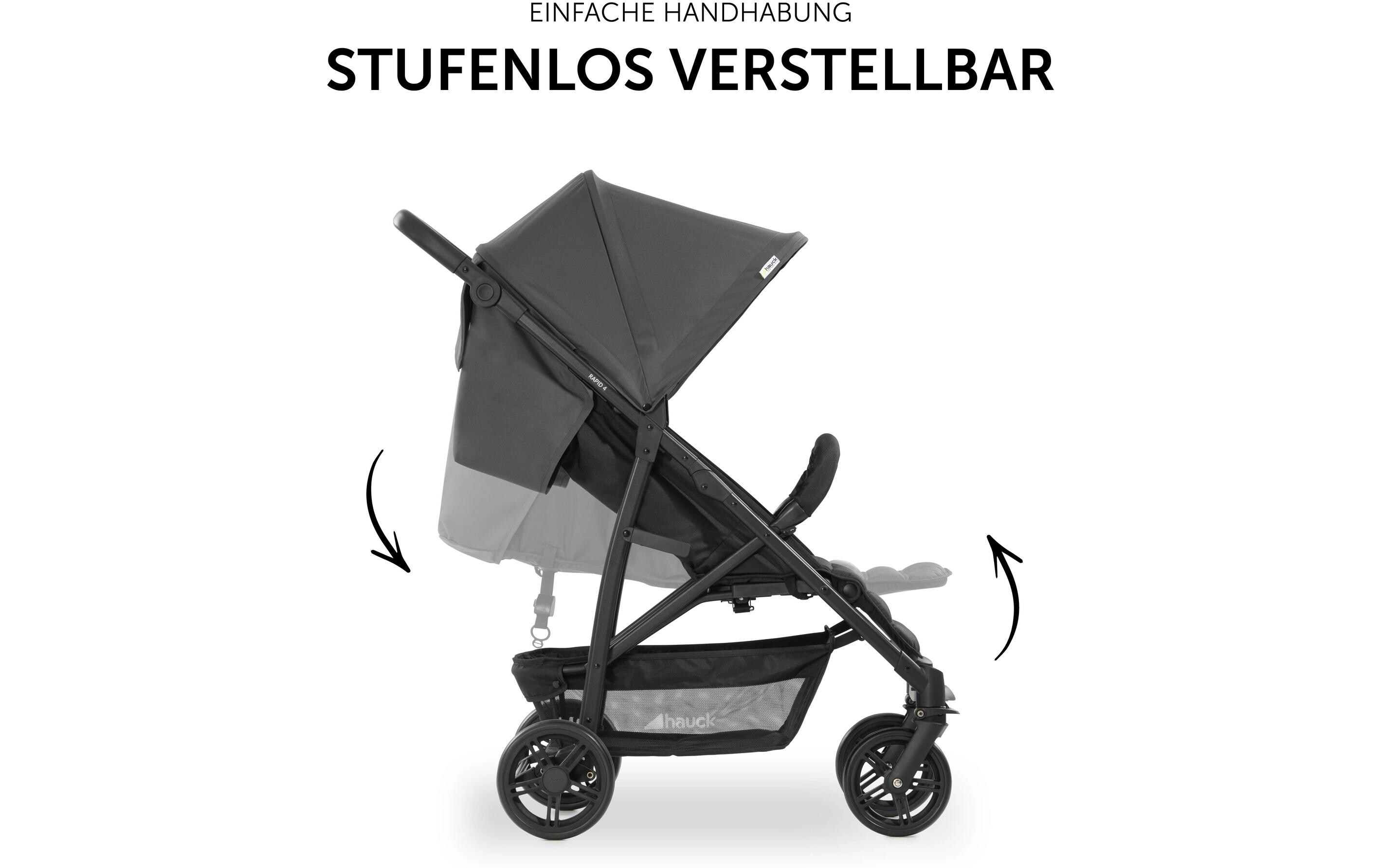 Buggy Rapid 4 Grey<br>Der ideale Buggy für den urbanen Familienalltag