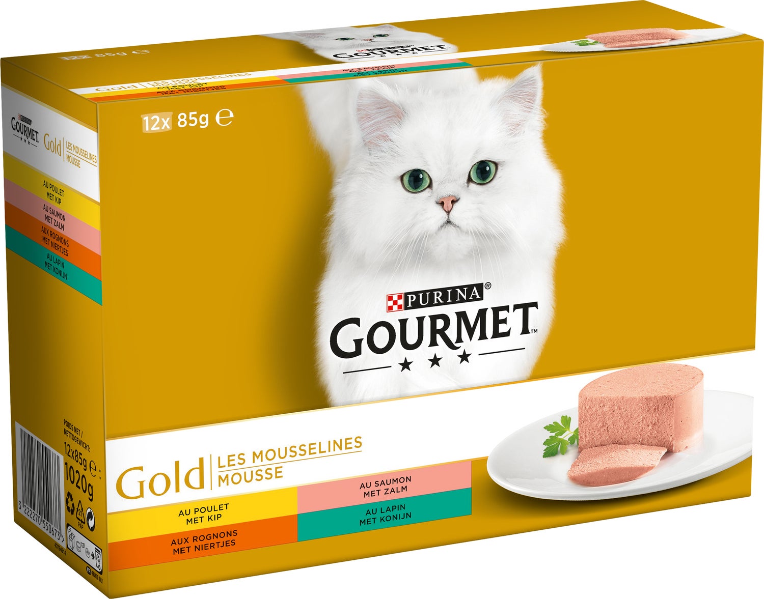 Gourmet Gold blik 12-pack mousse 12x85 g