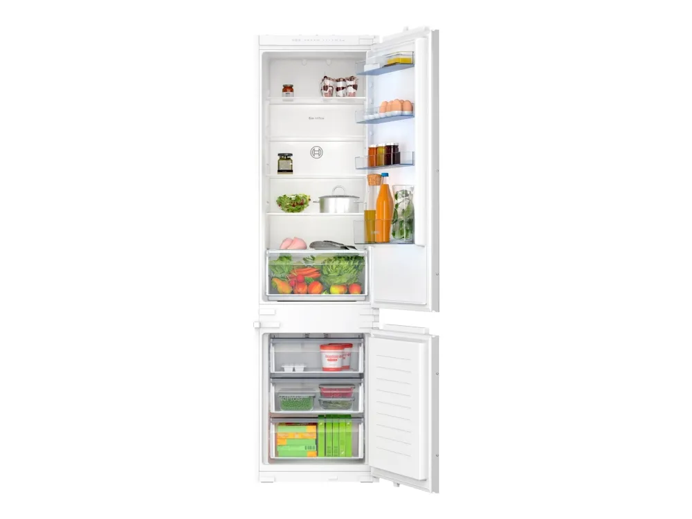 Bosch Serie | 2 KIN96NSE0 - Køleskab/fryser - bund-fryser - til indbygning - niche - bredde: 56 cm - dybde: 55 cm - højde: 194 cm - 290 liter - Klasse E