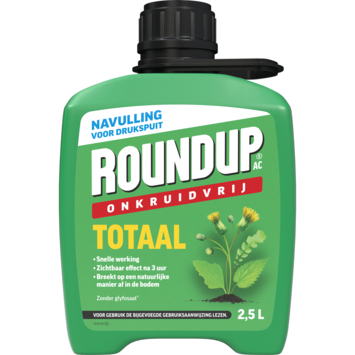 ROUNDUP® AC totaal onkruidvrij kant en klaar drukspuit navulverpakking 2,5 L