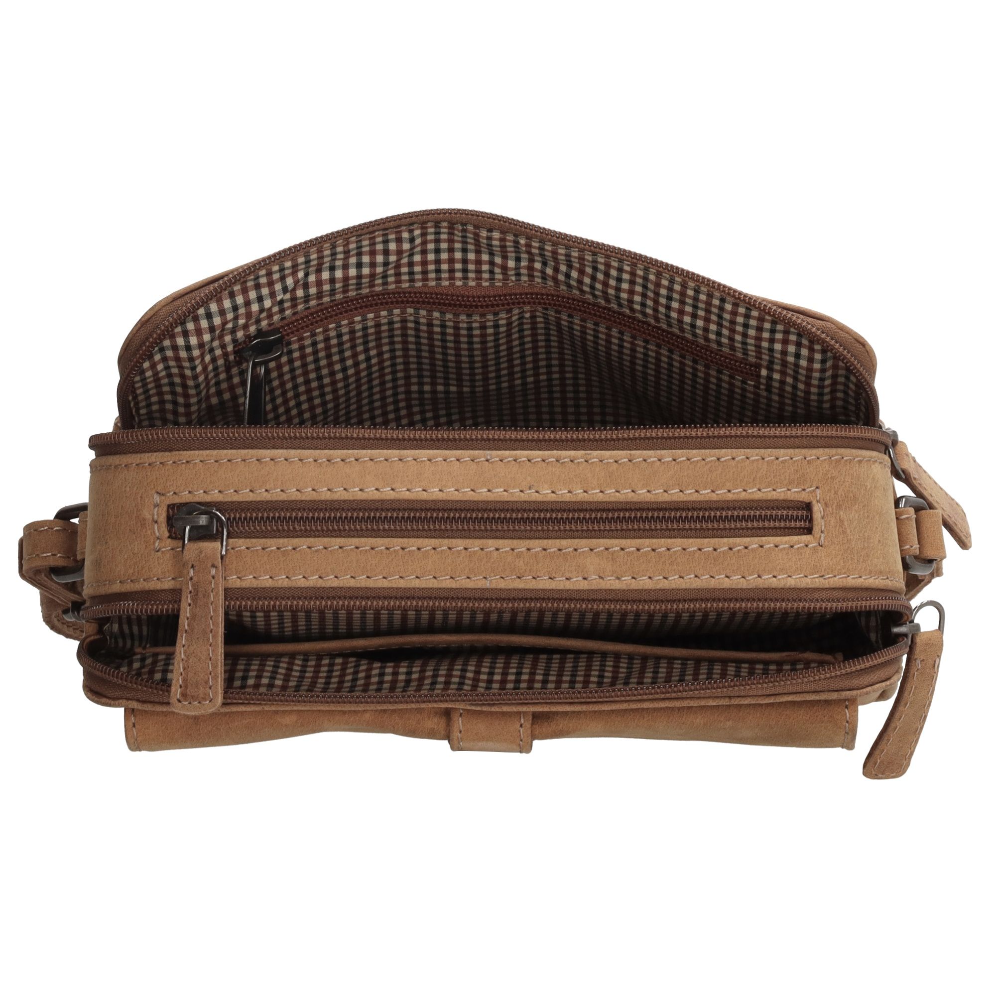 Hide & Stitches Idaho Schoudertas Bruin
