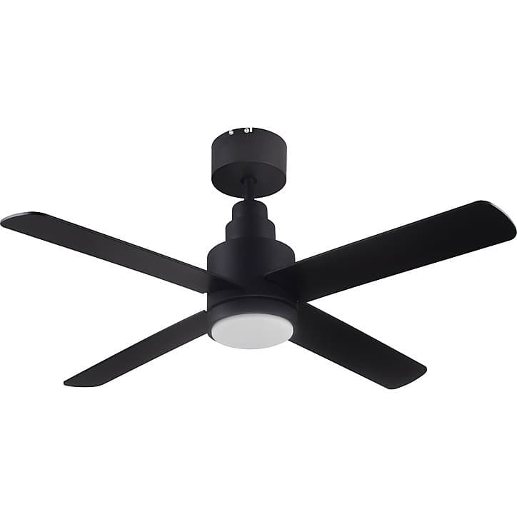 Ventilateur de plafond Burbank LED intégrée IP20 2200lm L.106xH.42cm noir GoodHome