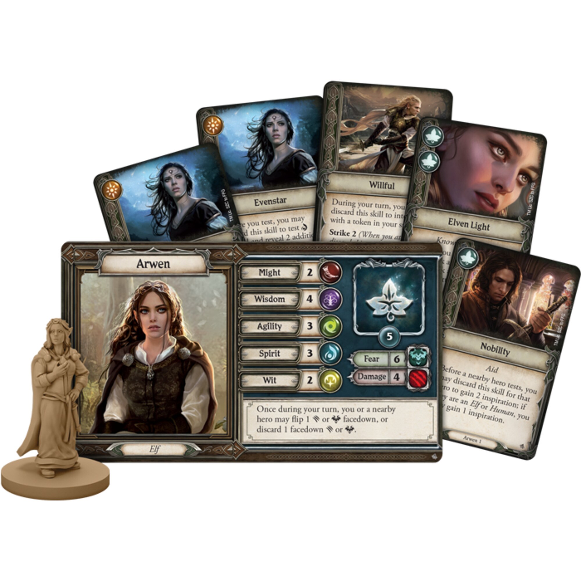 Asmodee Brettspiel Herr der Ringe: Reise durch Mittelerde - Dunkle Pfade
