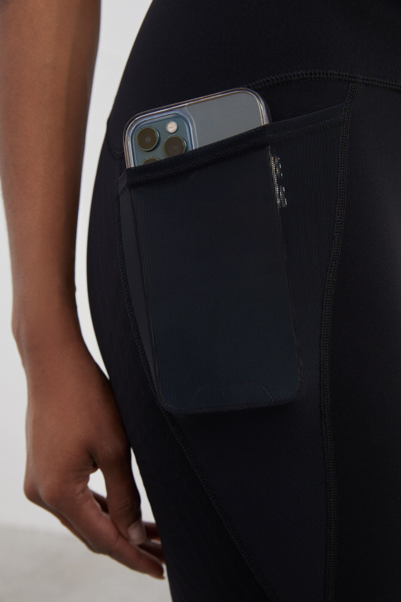 Legging preta de microfibra Power Sculpt - preta