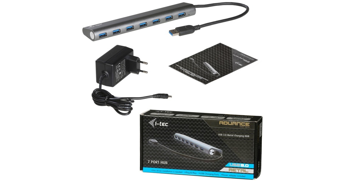 i-tec7-Port USB 3.0 Metal Charging usb-hub