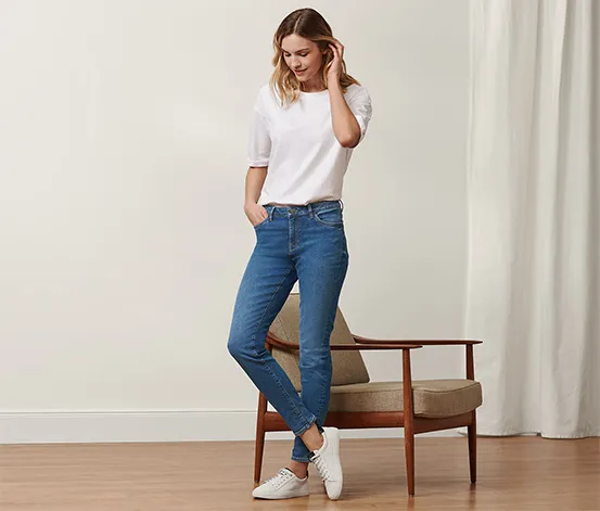 Slim-Denim »Fit Emma«, mid blue denim