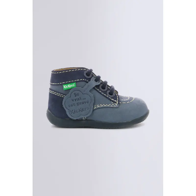 BONBON BLEU DENIM BOTTILLONS Cuir Mixte
