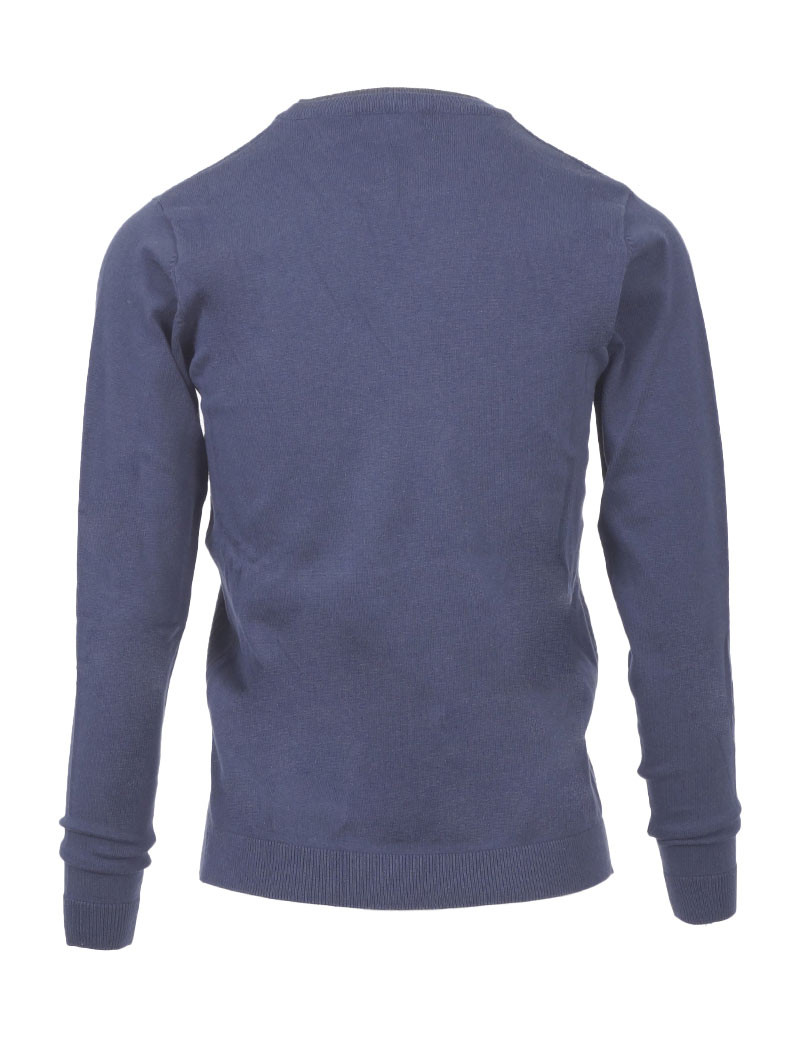 RECYCLED ART WORLD SWEATER JUDE BLEU MARINE