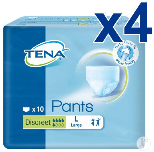 Tena Pants Discreet Large 95-125cm Pack Promo Pièces 4x10 (793300)